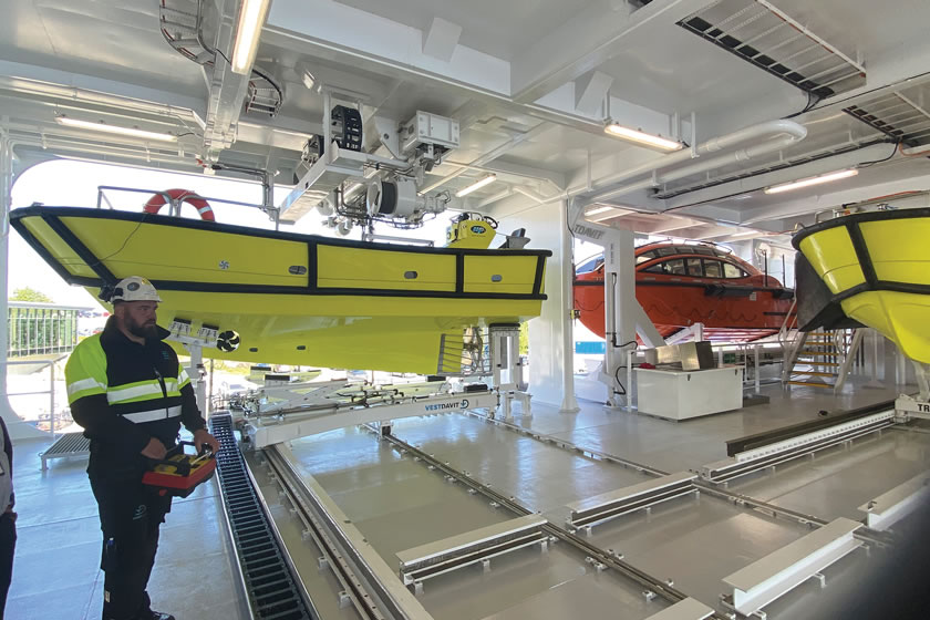 Vestdavit has secured an order for its Mission Bay system and a specially designed davit